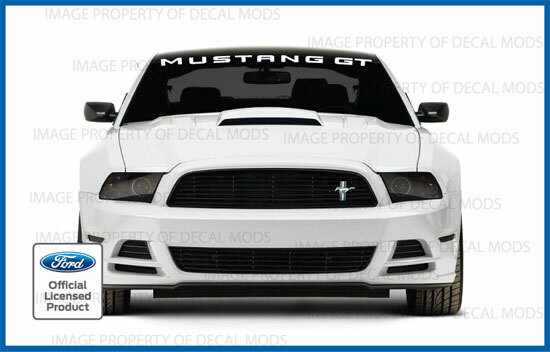 2010 – 2014 Ford Mustang Front Windshield Banner Decal Sticker Graphic GT MGT