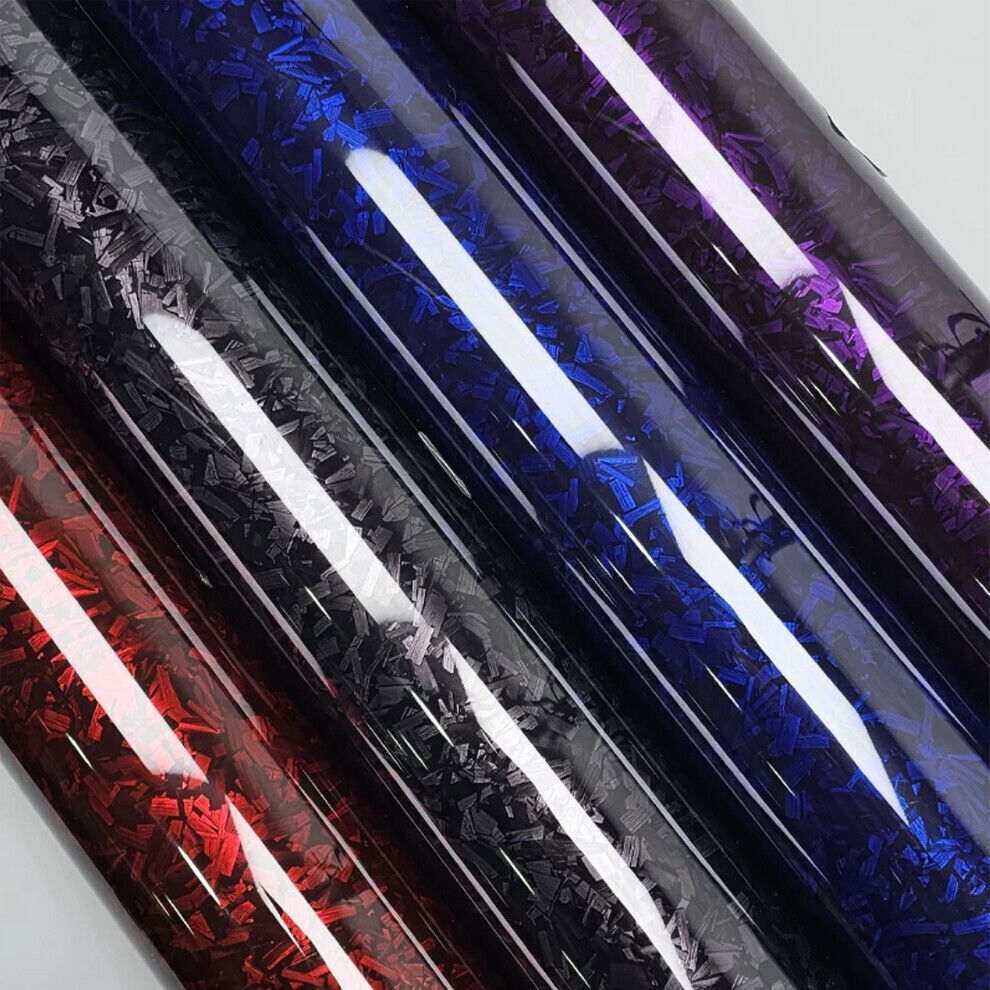 20x152cm Car Glossy Crystal Forged Carbon Fiber Wrapping Vinyl Film Foil Sticker