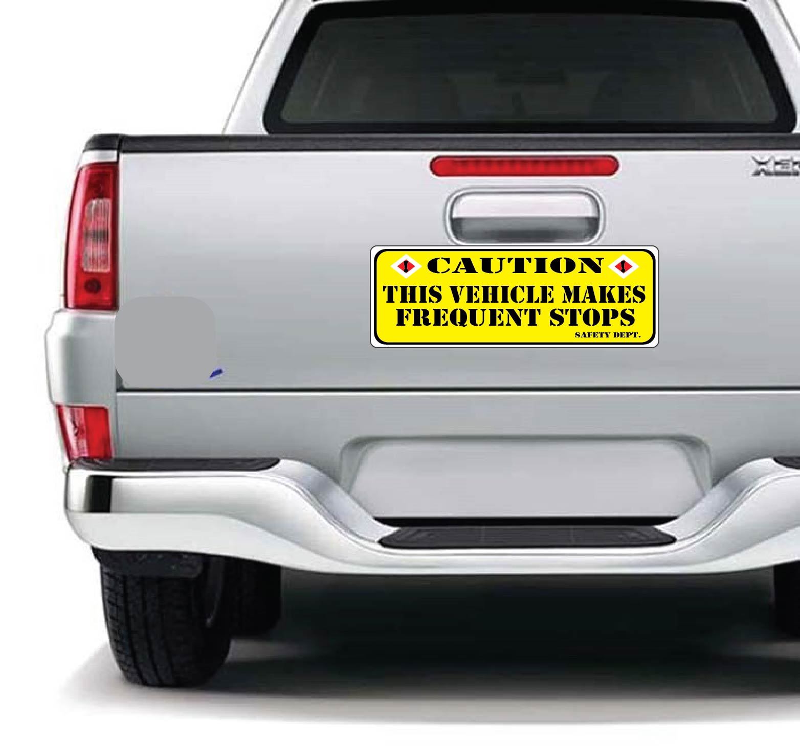 Caution This Vehicle Makes Frequent Stops Safety Dept. Decal 3.0″ x 8.5″ p458