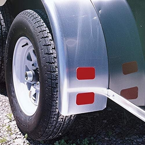 4pcs Rectangle 2×3″ High Visibility Reflective Stick-On Reflector For Trailer