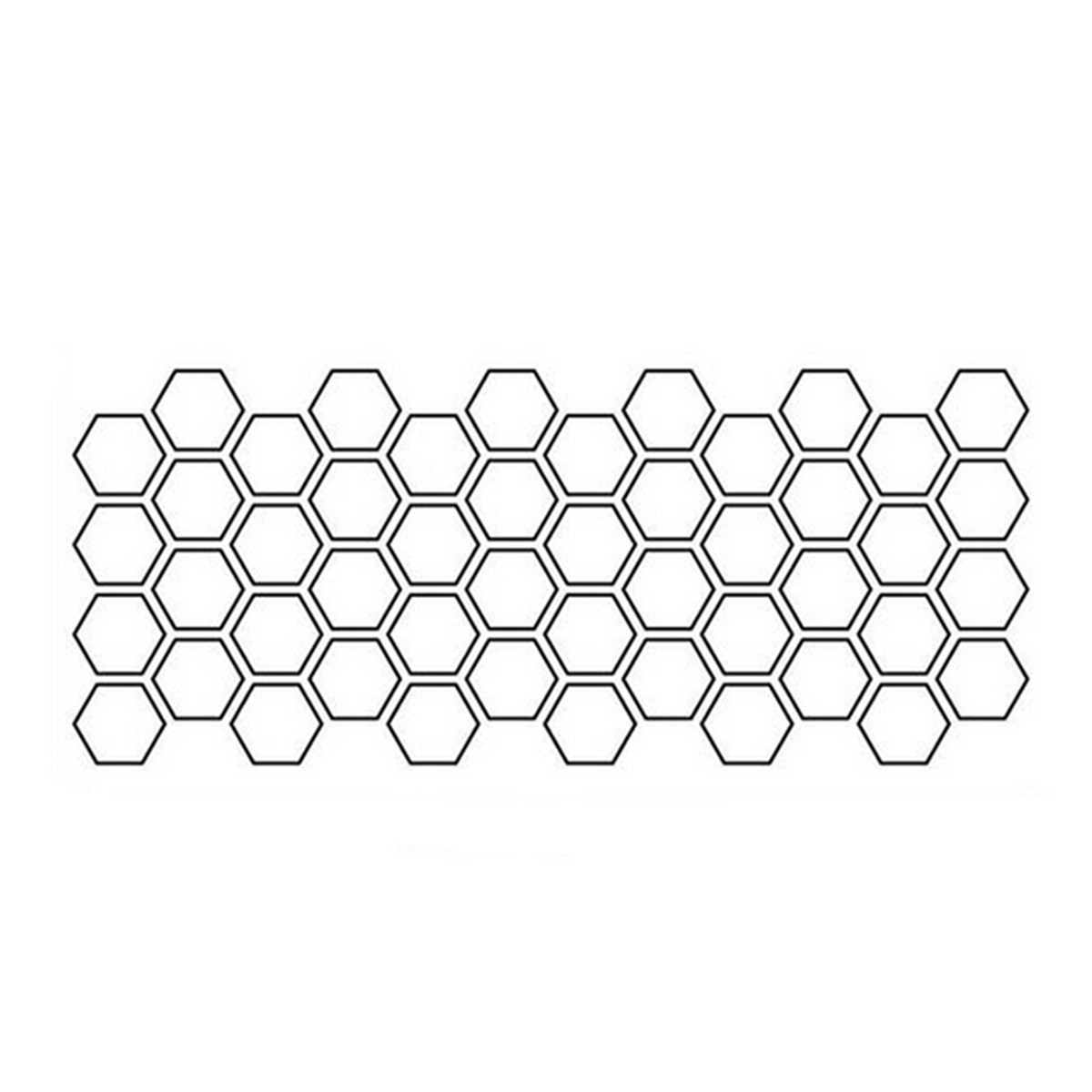 Door Decals Hollow Hexagon Honeycomb Pattern Stickers Vinyls For Car Decoration