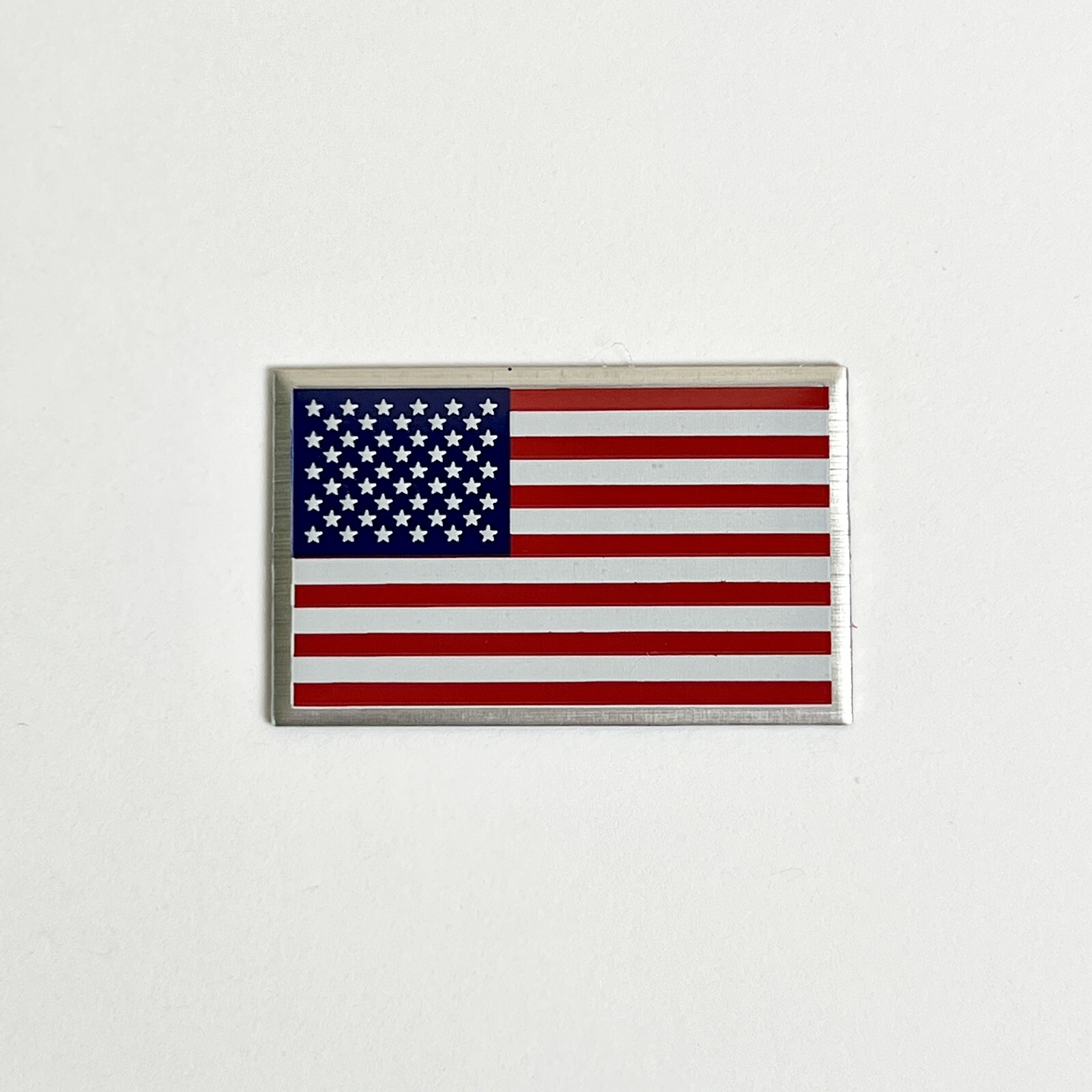 United States of America Flag Car Emblem Badge Decal Sticker 1″x 1.5″ Metal USA