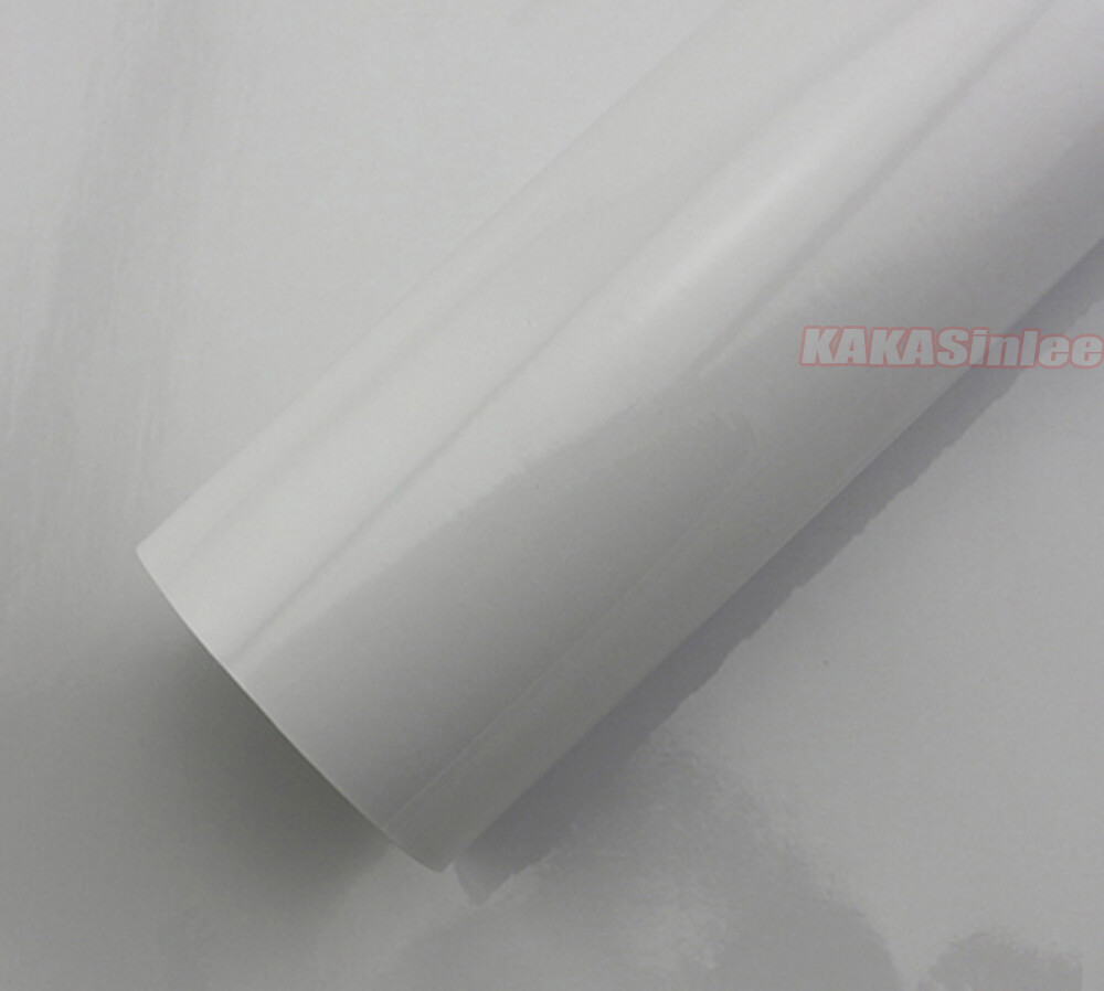 50FT X 5FT Entire Car Wrap White Flexible Glossy Paint Vinyl Sticker Air Free US