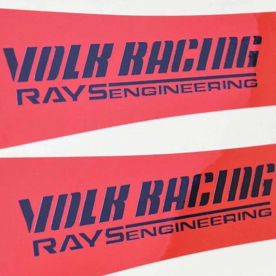 Full Set 8pcs Volk Racing TE37 SL Rays Engineering Wheel Rim Decal Sticker Kit