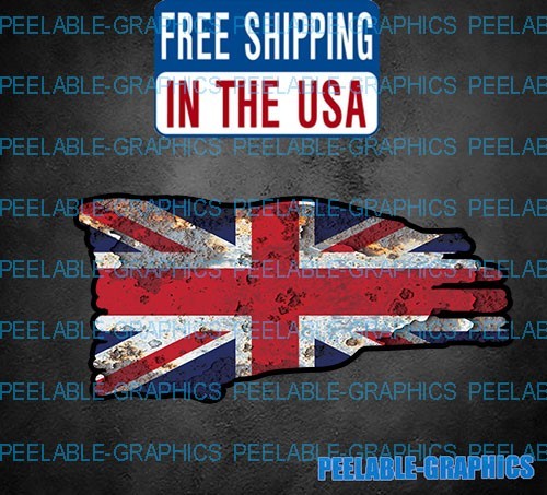 UK United Kingdom Flag Sticker Great Britain British Union Jack Auto Window D
