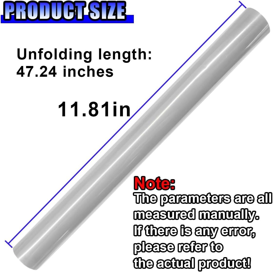 47” x 12” Fade-Resistant Car Tint Film – Easy Install for Lighting Accessories