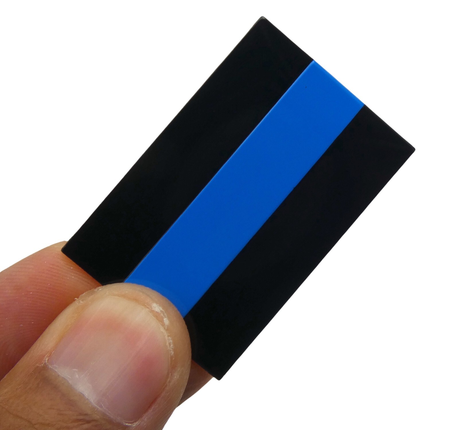 ALUMINUM Thin Blue Line License Plate Decal Support Police & Law Enforcement