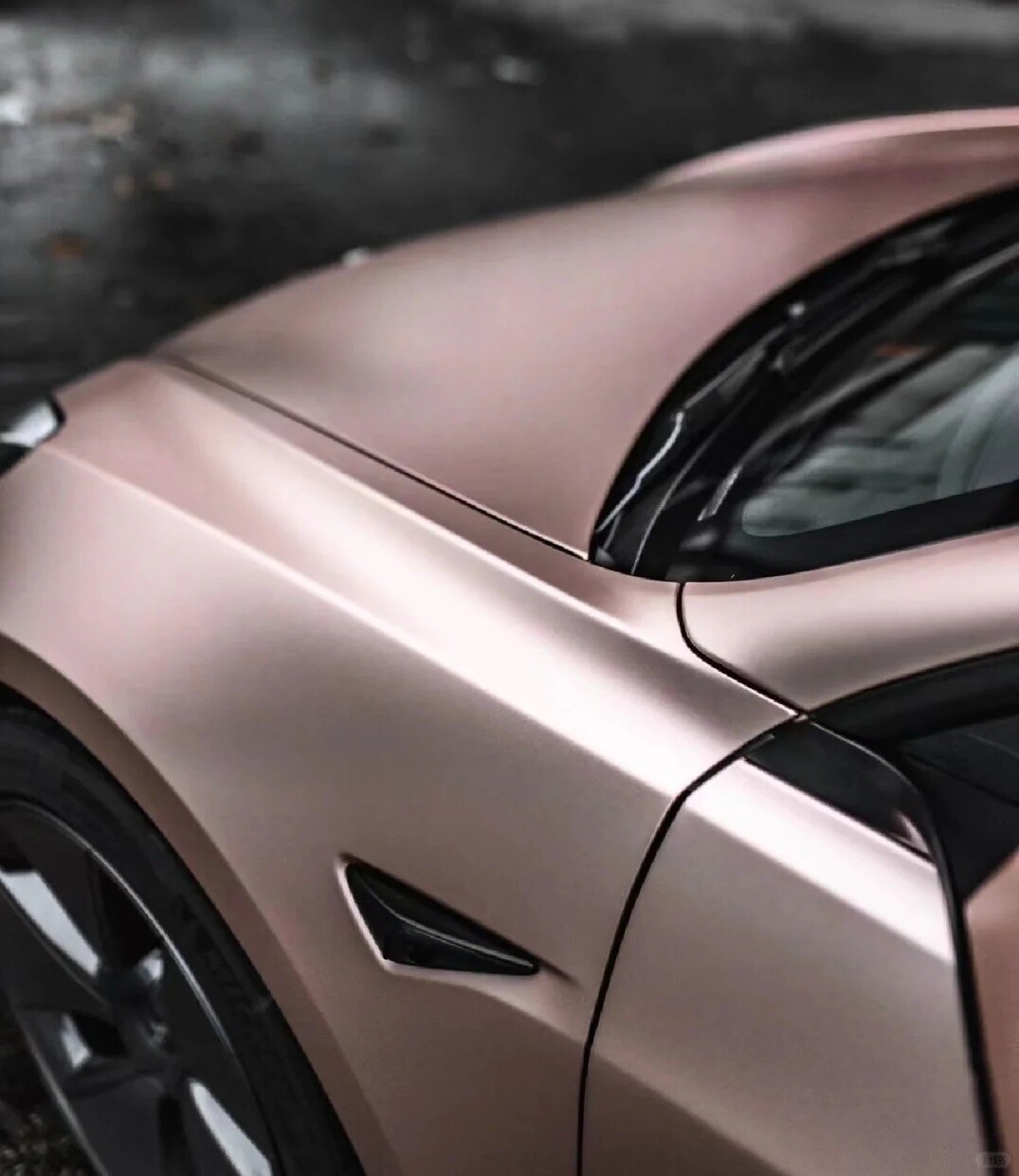Rose Gold Metallic Car Chrome Vinyl Wrap Auto Car Sticker Car Body Fillm