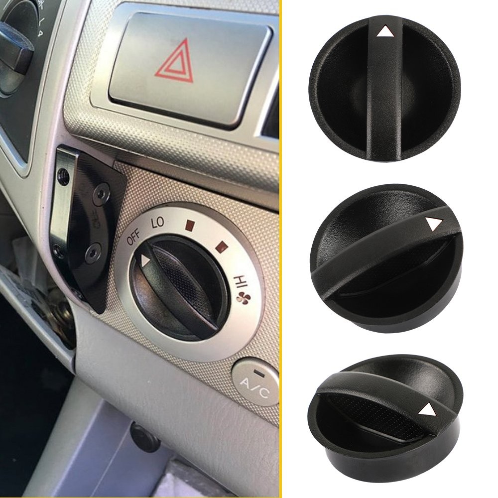 3/6X Fit Toyota Tacoma for 2005-2011 Heater Dials Knobs A/C HVAC Fan Control Set