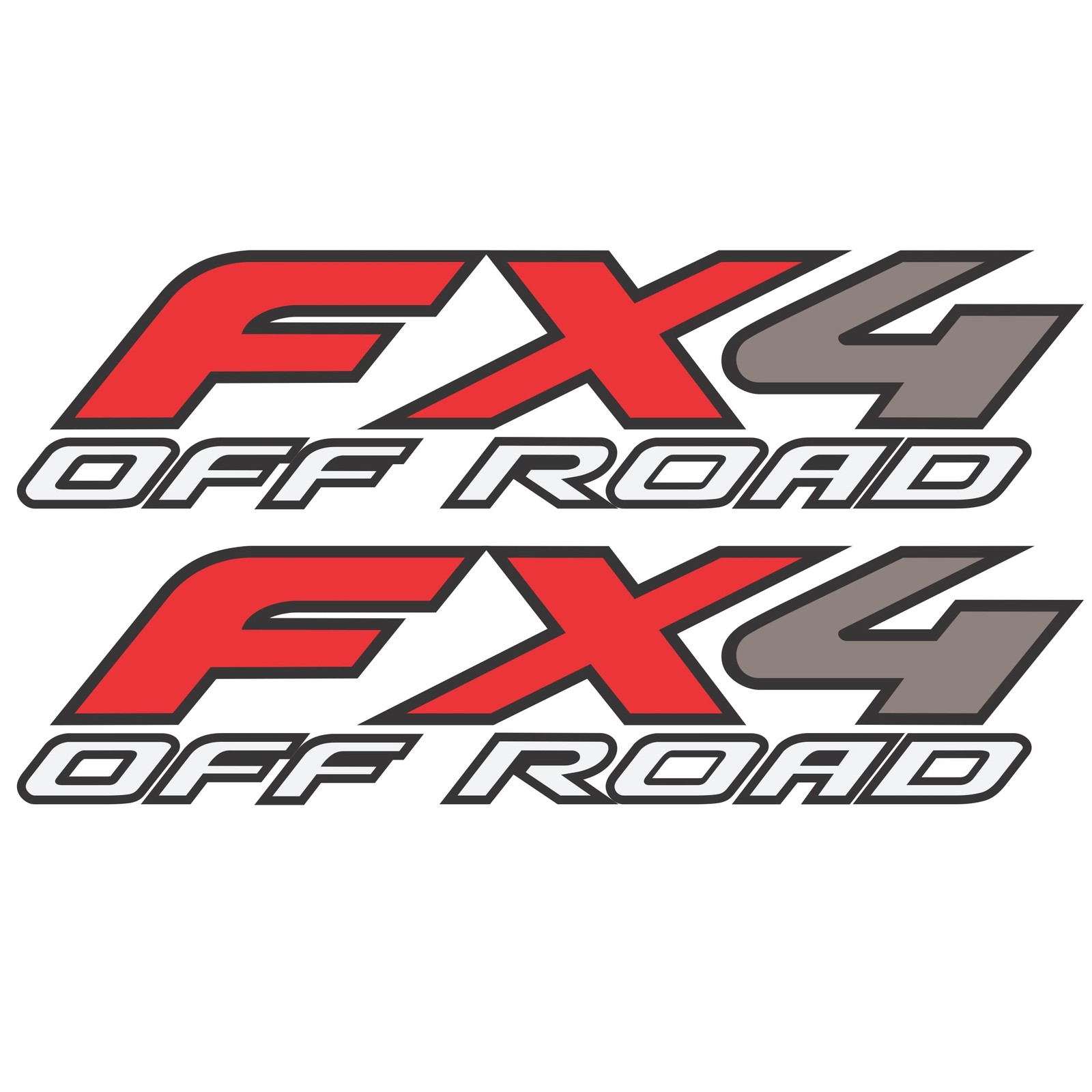 GOLD HOOK FX4 Off Road Decals Compatible with Ford F-150 4″ x 16.5″, Gold