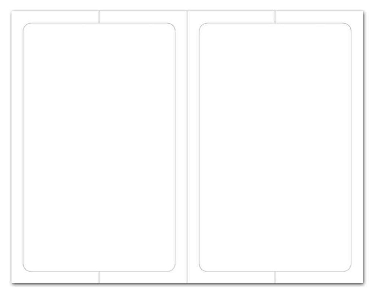Plain White Addendum Window Stickers – Adhesive – Half Sheet (50 Sheets per Box)