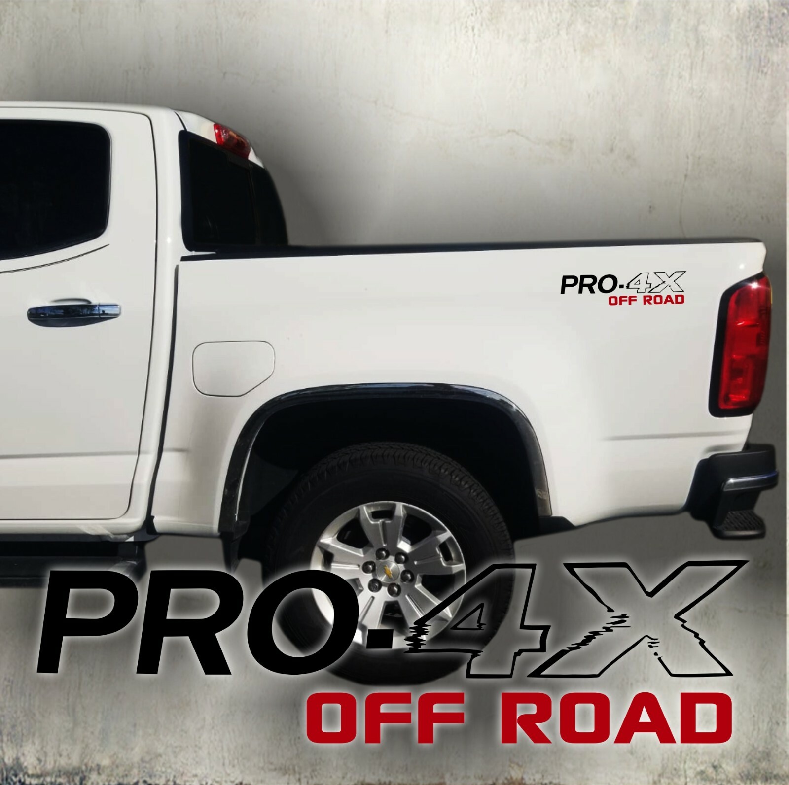 PRO 4x off road, decal Sticker TRUCK CUT VINYL design (set)
