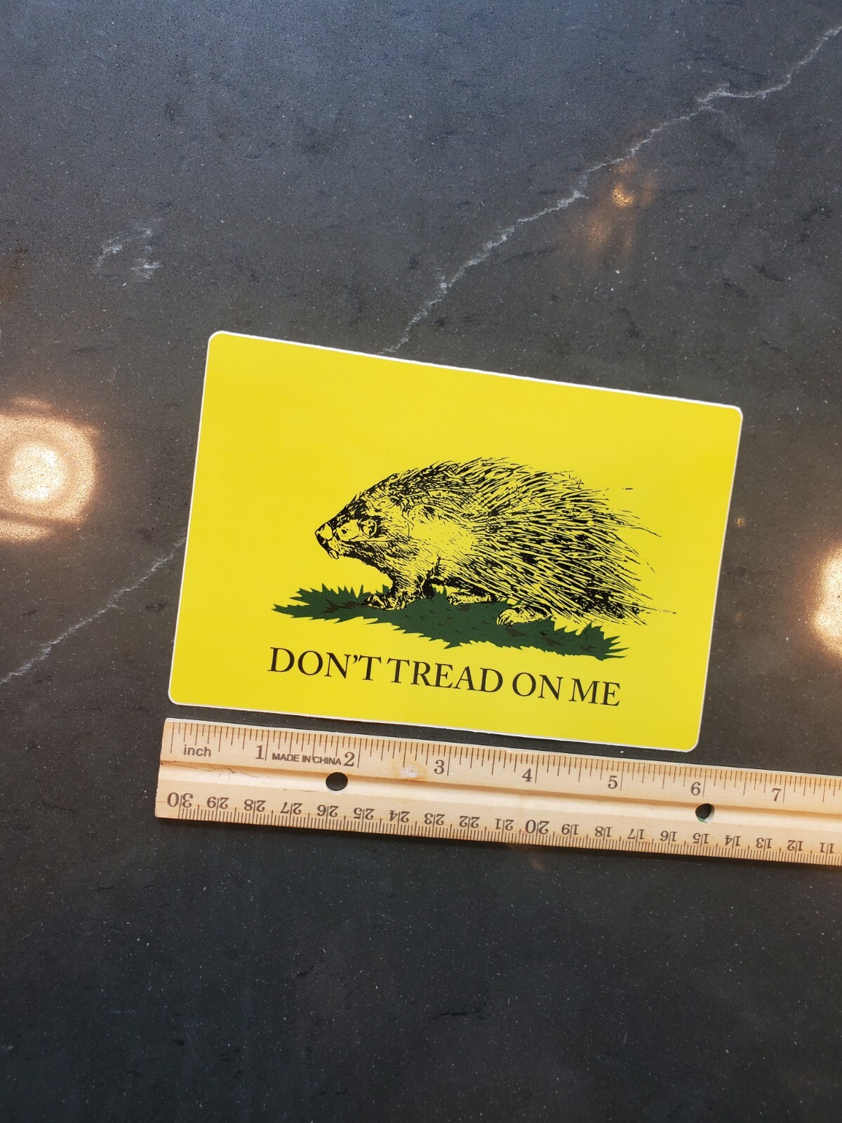Libertarian Porcupine Sticker Decal Vinyl GADSDEN FLAG 4X6 10 PACK LOT