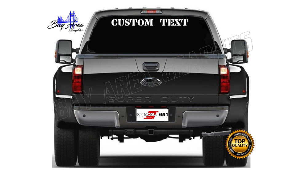 Custom Text Vinyl Decal Car Truck Window Custom size Sun/ Waterproof Outdoor #10