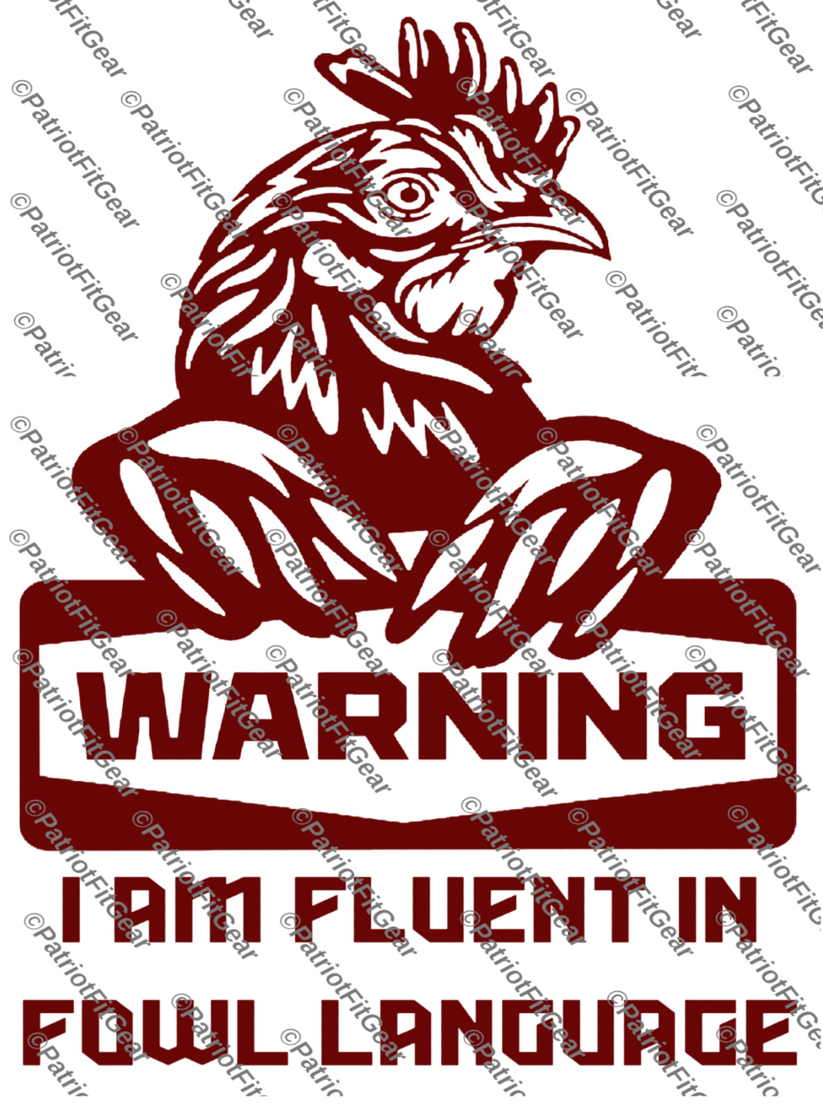Chickens,I Am Fluent In Fowl Language,Poultry Farm,Hen,Pullet,Custom Vinyl Decal