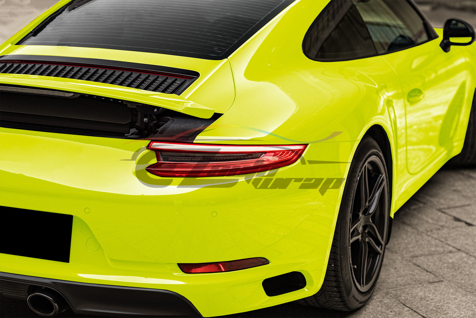 Gloss Glossy Lime Yellow Green Vinyl Wrap Sheet Sticker Decal Air Release Film