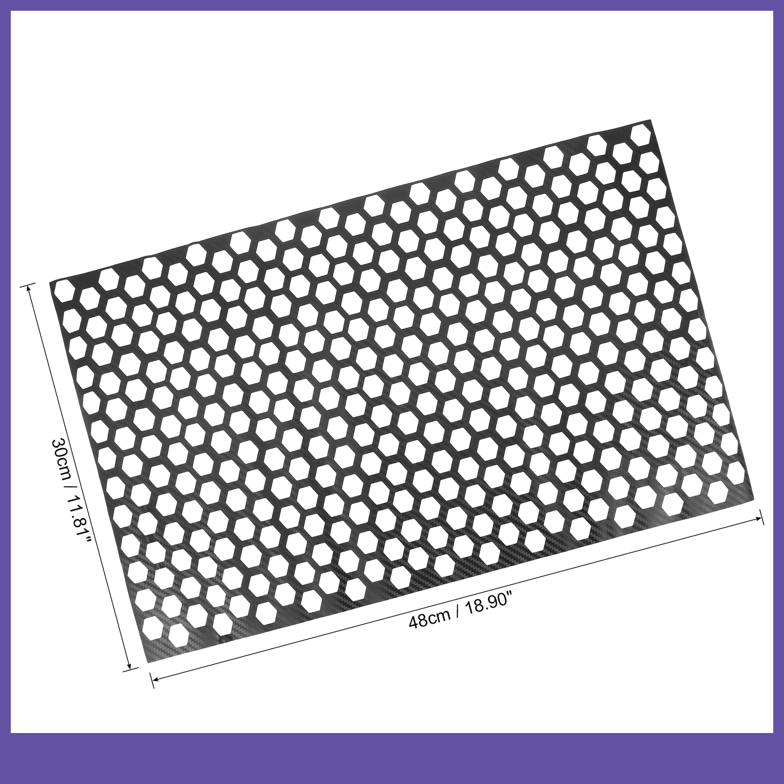 ONE Rear Tail Light Lamp Sticker Honeycomb Type Decal Carbon Fiber Style 48x30cm