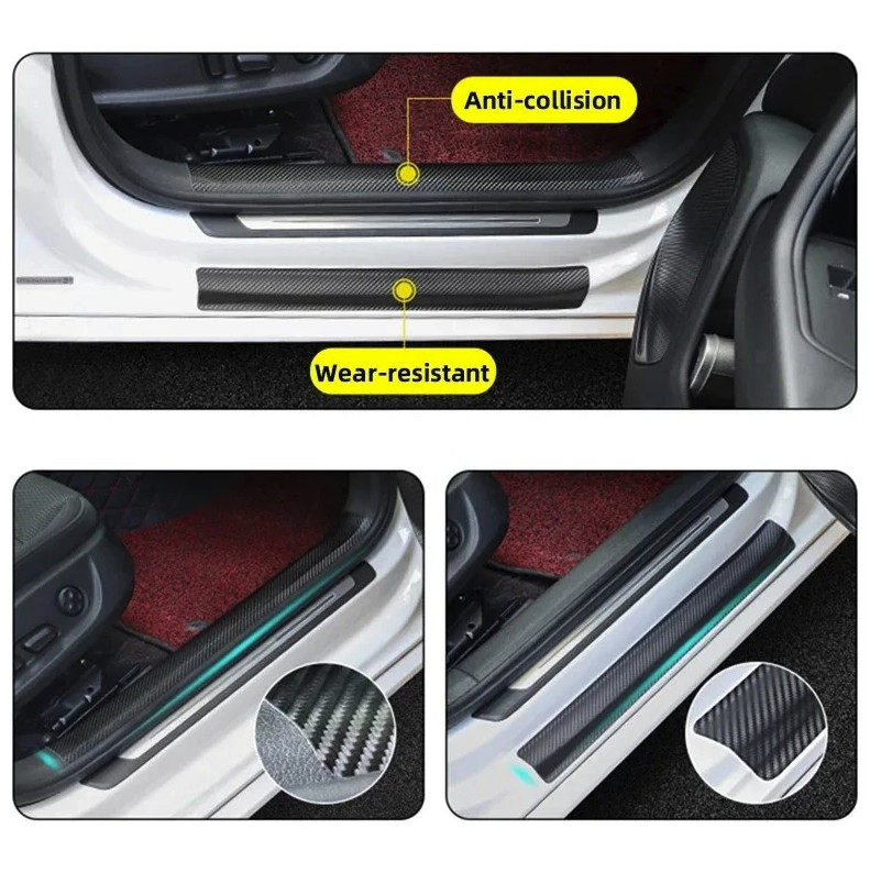 1pc 5M Nano Carbon Fiber Car Protection Tape Anti Scratch Film Strip – NEW