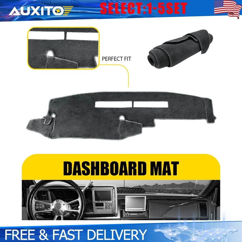 Dashboard Cover Dash Mat Gray Fit Chevrolet C1500 C2500 C3500 K1500 1988-94 1-5X