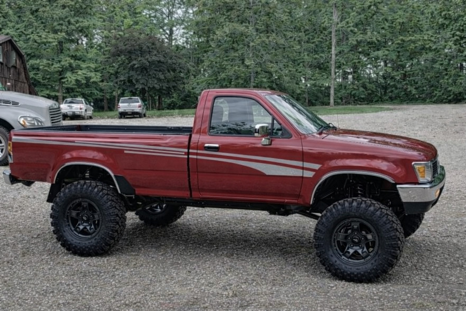 Vintage Style Retro Vinyl Graphics Compatible With Toyota Pickup Regular Cab