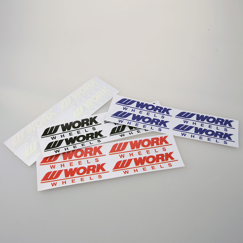 4 Pcs Work Wheels Car Wheel Rim Universal Reflective Auto Truck Decals Stickers
