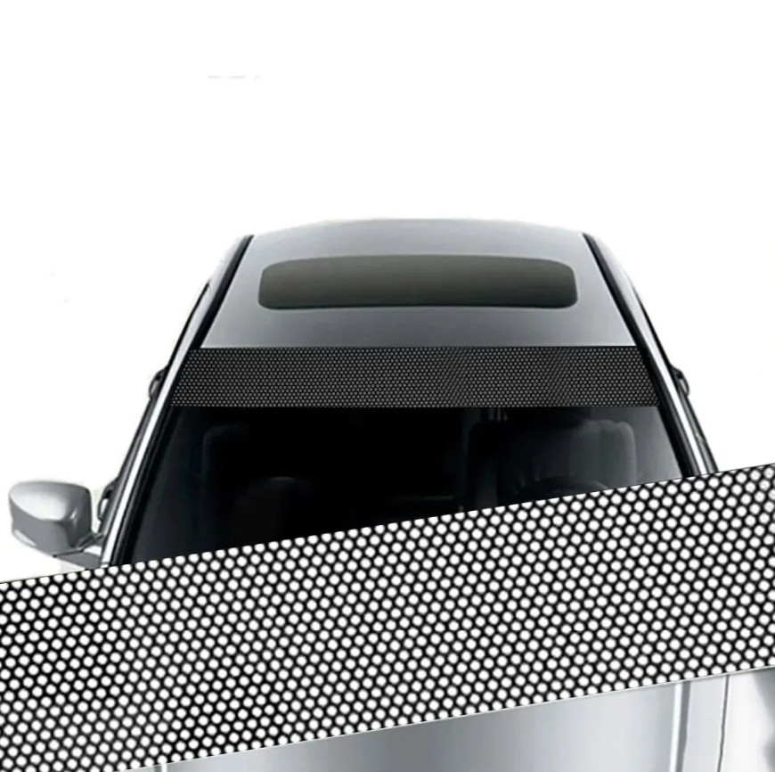 1pc Car Windshield Sunshade Sticker – 3D Vinyl Decorative Auto Decal – NEW