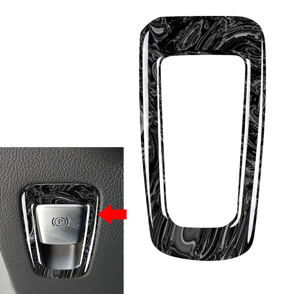 1x Marbling Hand Brake Park P Button Trim For Mercedes Benz E Class W213 2011-18