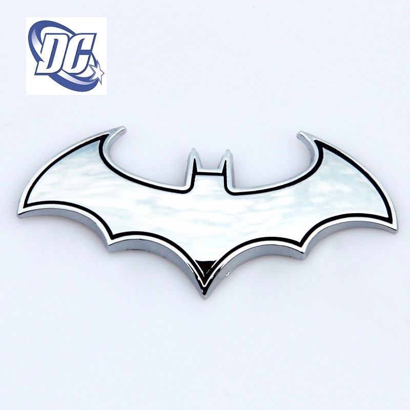 Batman Car Decal 3D Metal Auto Motorcycle Logo Laptop Decals black Chrome USA