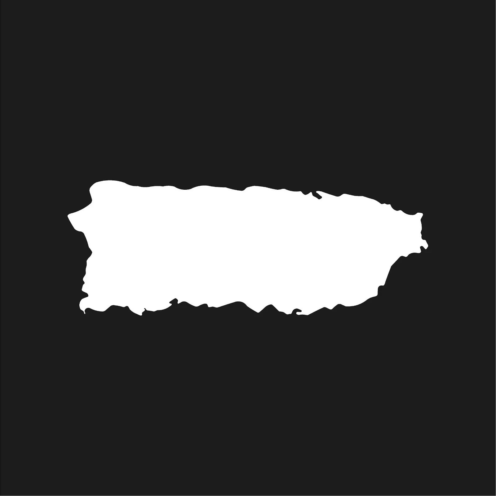Puerto Rico country outline Vinyl Decal Car Window Laptop Sticker 4″ in