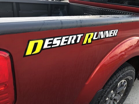For Nissan Frontier Desert Runner Premium Vinyl Decals – Left/Right – 24.5″ wide