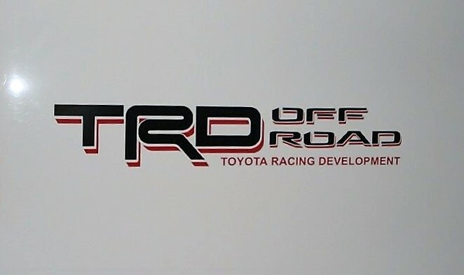 Toyota Tundra TRD Off-Road bedside decal BLACK/RED PT211-TT980-02 3M sticker