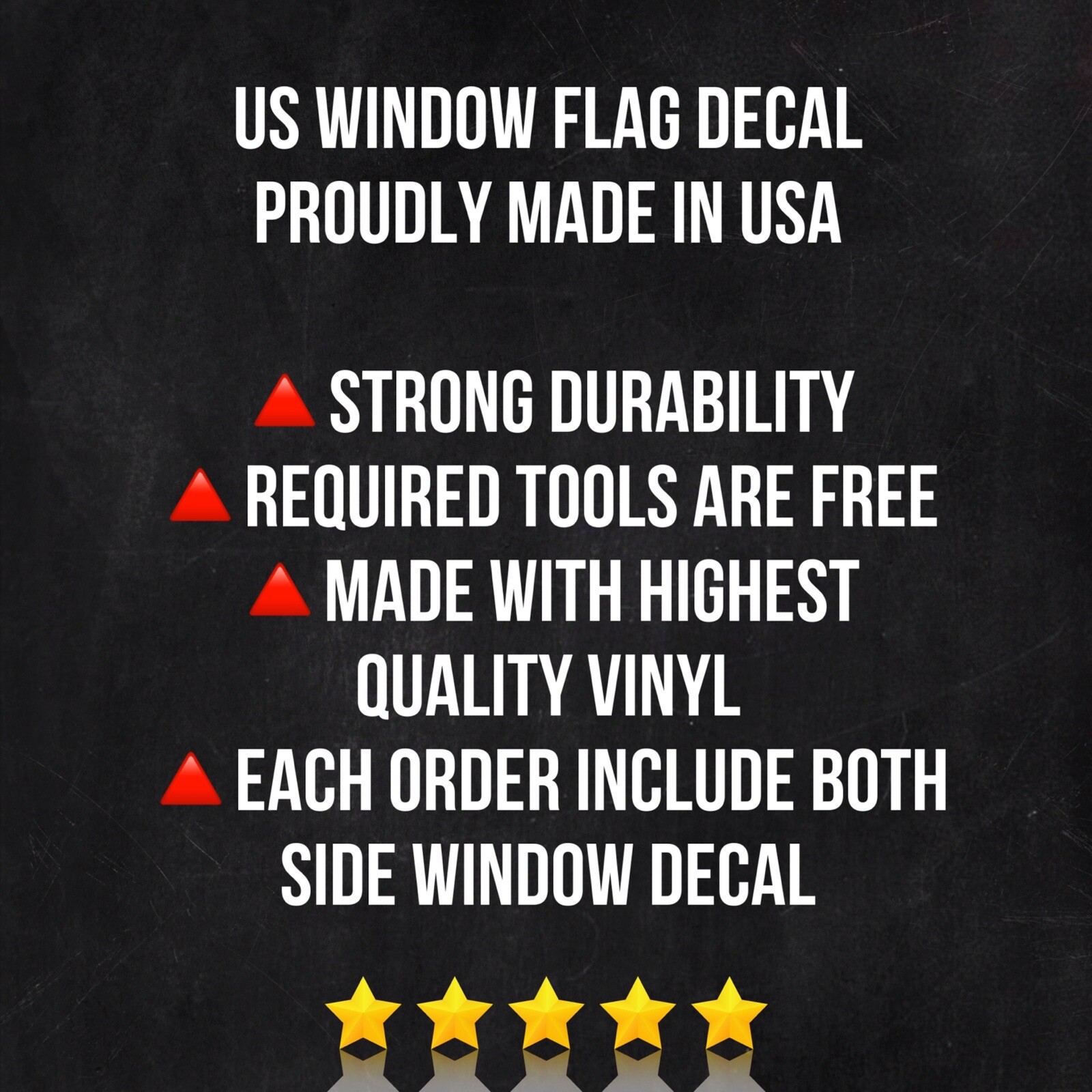 Precut USA Window Flag Decal Fit for Jeep Wrangler JK & JKU 2011-2018 dual side