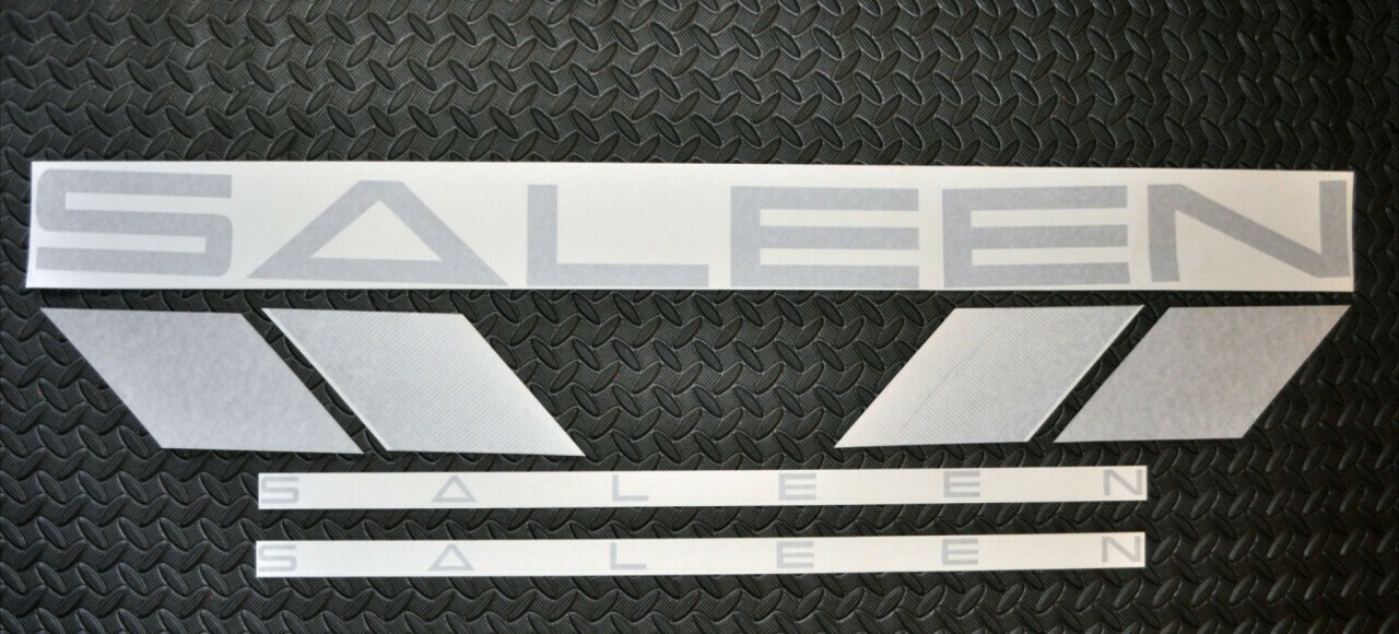 Silver 99-04 Saleen stripes decals OEM set new! free ship