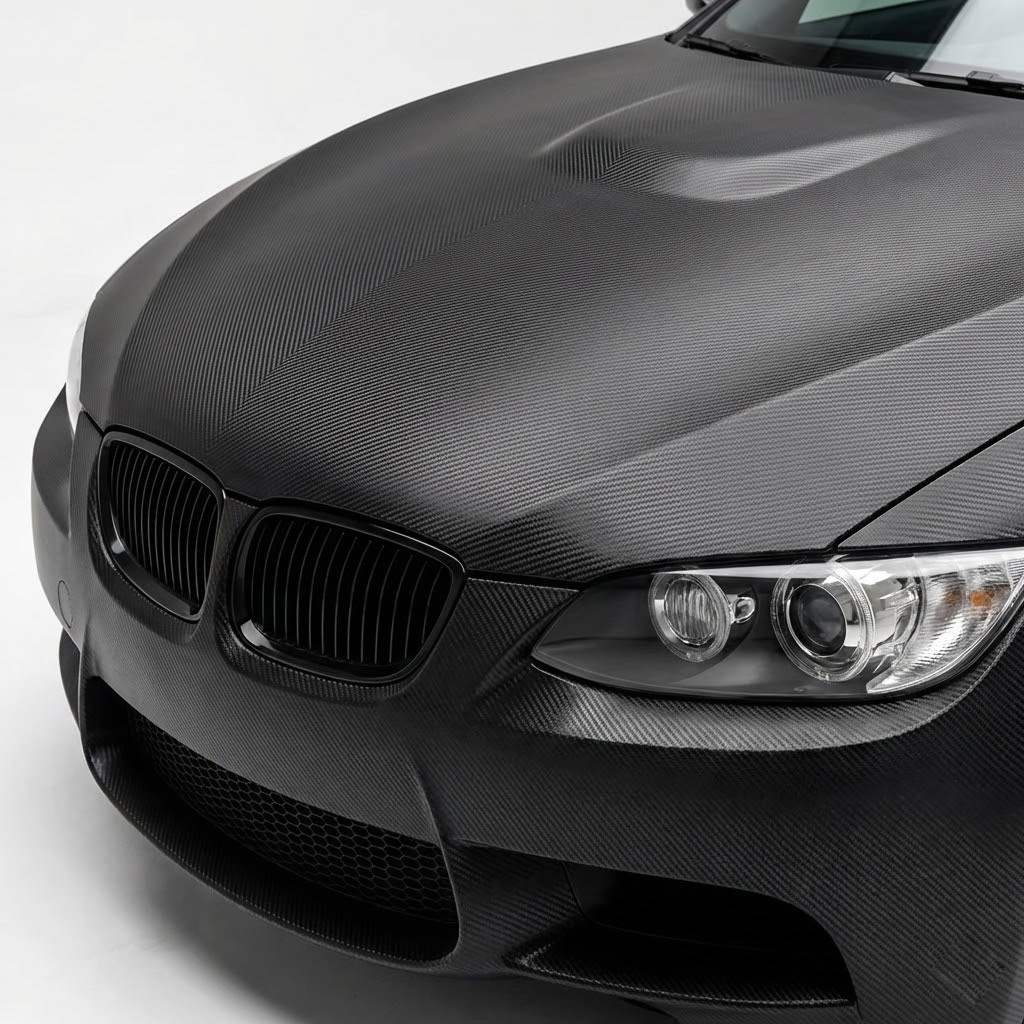 36″ x 60″ Black Carbon Fiber Vinyl Wrap 3D Bubble Free Air Release 3ft x 5ft
