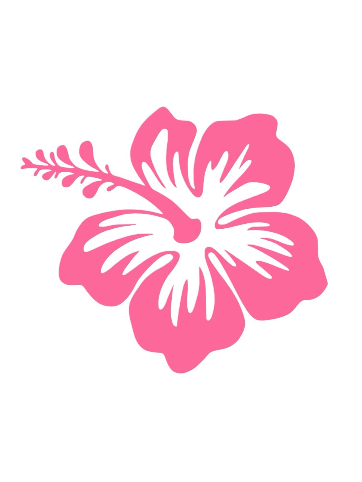 Hibiscus single flower Vinyl Decal-Sticker for Jeep Car Truck Bumper Wall Window