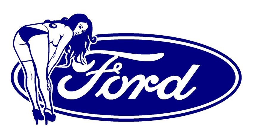 FORD SEXY Pinup Pin up Girl Model Retro Vintage die cut Vinyl car decal sticker
