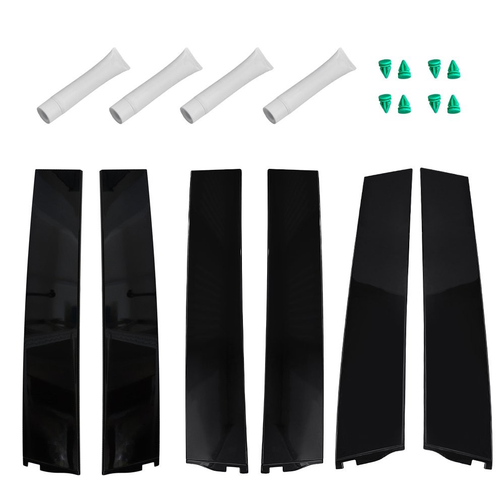 Rear Left Right Door Applique Molding fits Escalade Suburban Yukon Black 1-6X