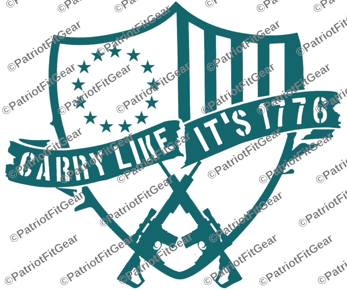 Carry Like Its 1776,2nd Amendment,12″x10″,Gun Rights,Molon Labe,2A,Vinyl Decal