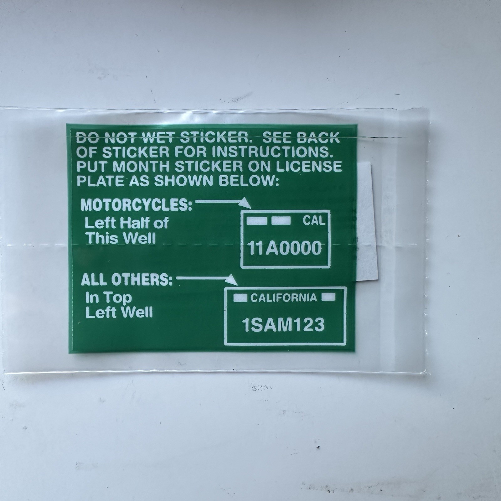California Month Sticker (MAY) DMV License Plate Month Sticker Original