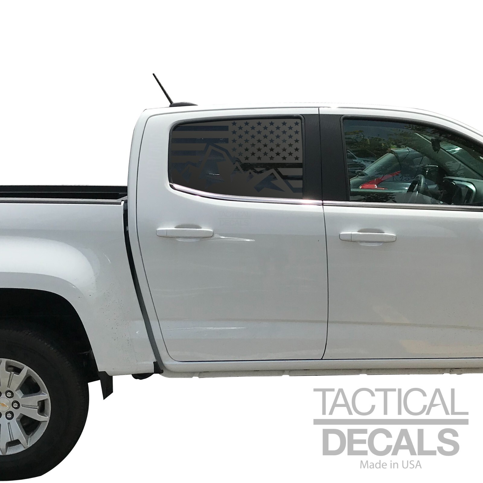 USA Flag mountain Design Decals for Crew Cab 2015-2022 Chevy Colorado CC1-CX3
