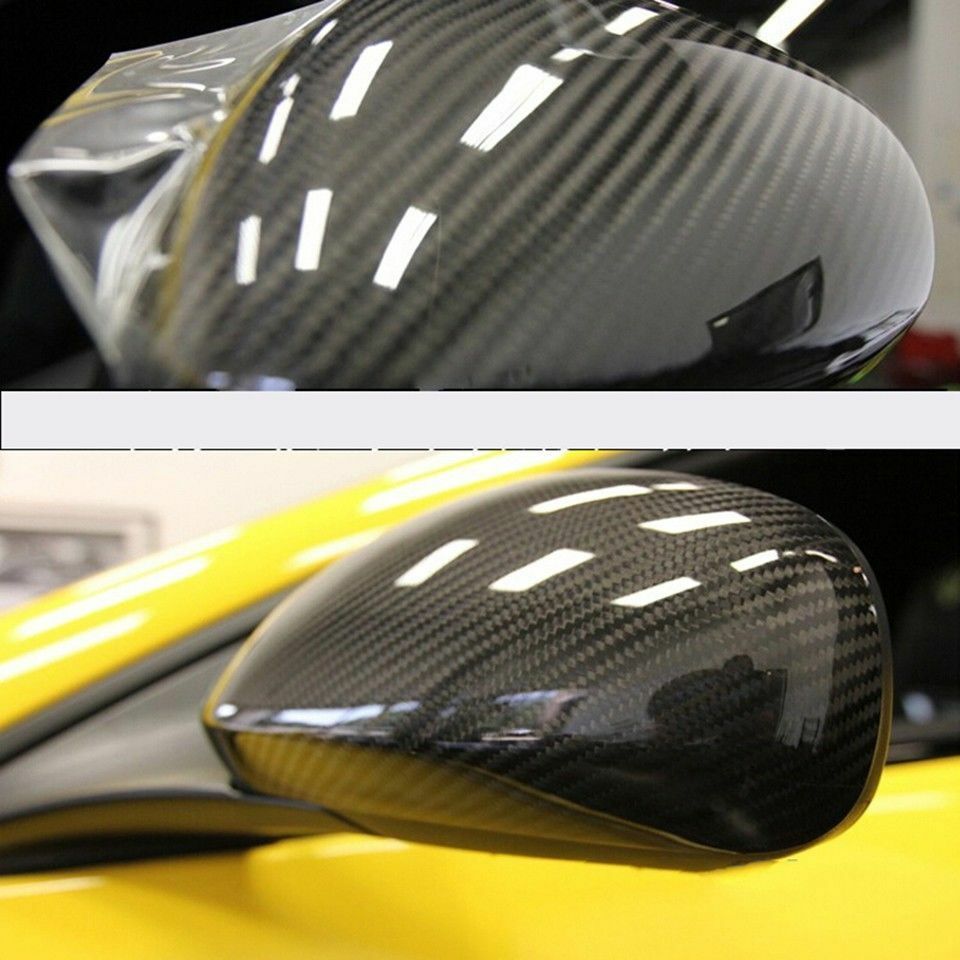 High Gloss Epoxy Black Carbon Fiber Vinyl Detailing Film DIY Roll 12×60″