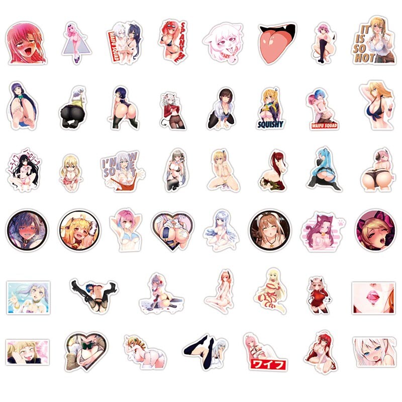 100 Pack Adult Stickers Bomb JDM Car Motorcycle Racing Helmet Vinyl Decals Lot