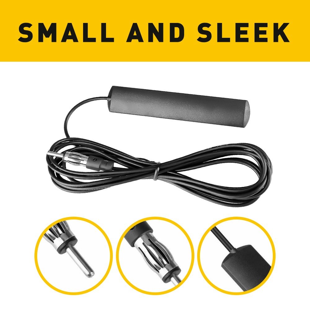 1/2set Universal Internal Glass Mount Amplified FM/AM Radio Car Aerial Antenna A