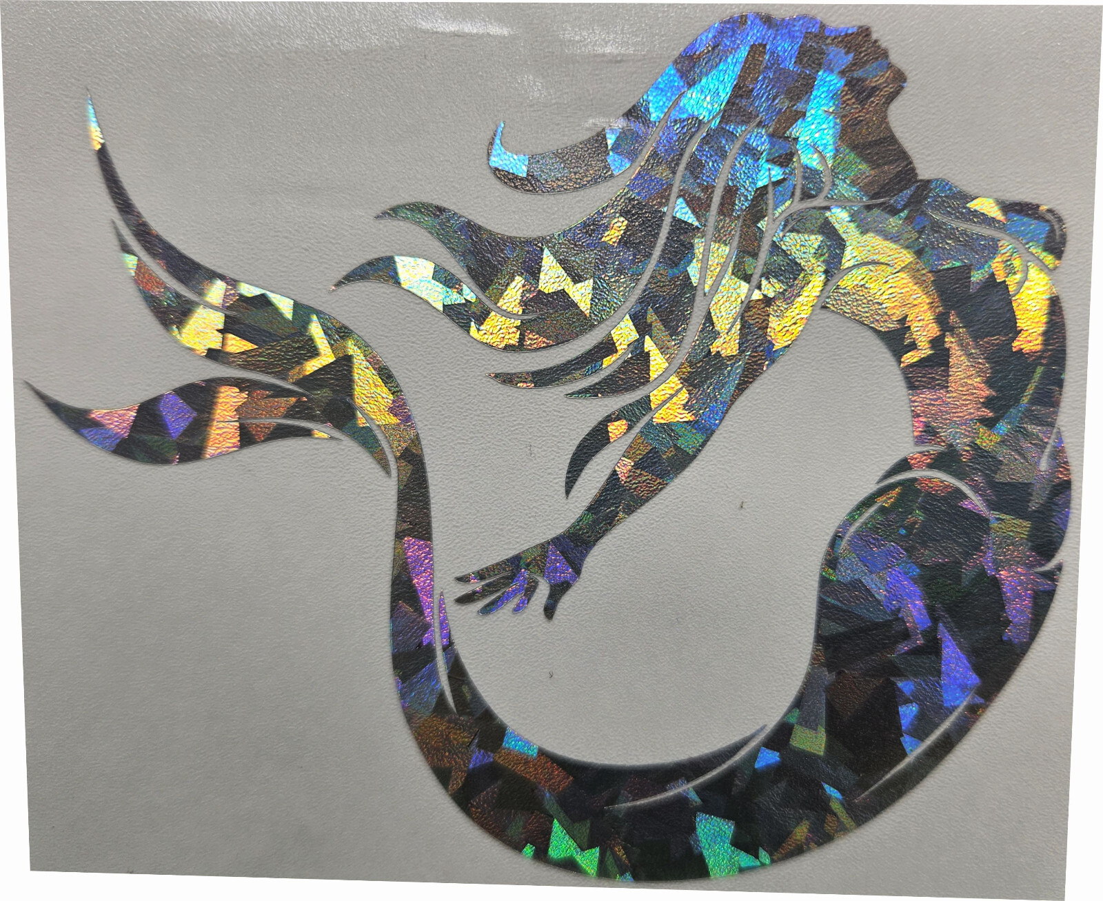 Custom Mermaid Silhouette Vinyl Car Truck Holographic Decal Stickers