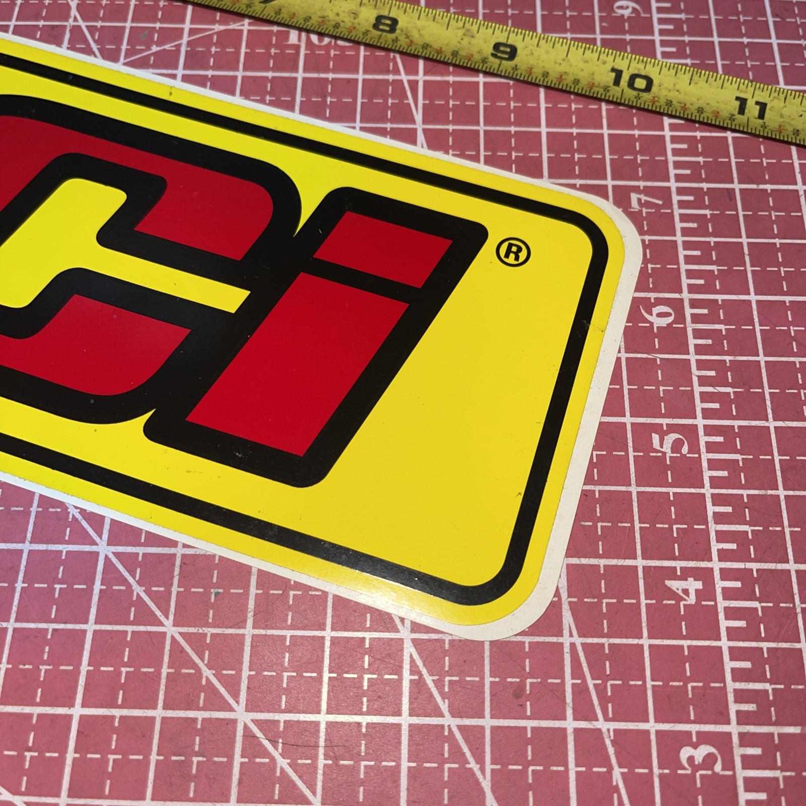 Vintage RCI Racers Components Inc Large Decal Sticker Racing 10in X 3.5 Original