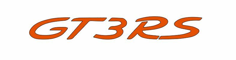 2x GT3RS Vinyl Sticker Decal 4″ 6″ 8″ 12″ 16″ 20″ 23″