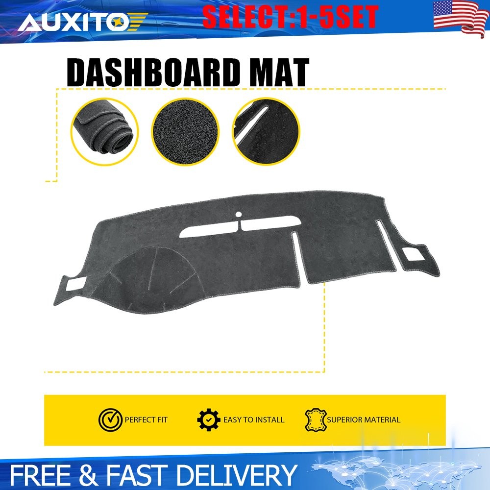 Dashboard Mat Pad Cover Gray for Chevrolet Tahoe 2007-13 & Suburban 2007-12 1-5X