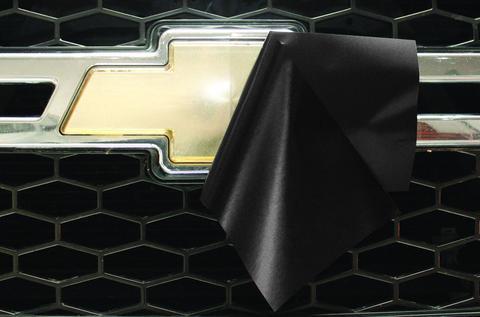 Two Overlay Wrap Vinyl SHEETS Chevy Universal Grille Emblem Bowtie Decal