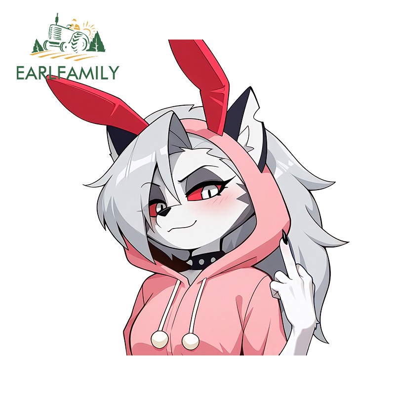 EARLFAMILY 5.1″ Loona Car Stickers Personality Sunscreen Campervan RV JDM Decals