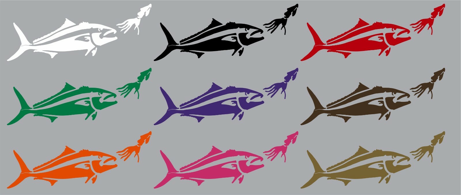 Fish Lure Fishing Jig Trout Monster Car Boat Truck Window Vinyl Decal Sticker